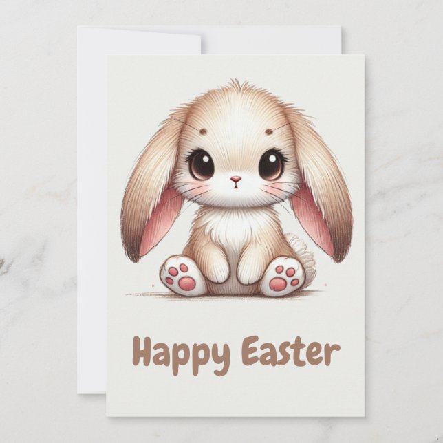 Bunny Eared Wonder Feiertagskarte (Vorderseite)