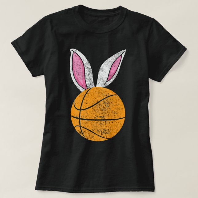 Bunny Ears Basketball Catcher Happy Oaster Buben G T-Shirt (Design vorne)