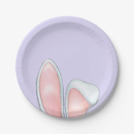 Bunny Ears Lavender Pappteller