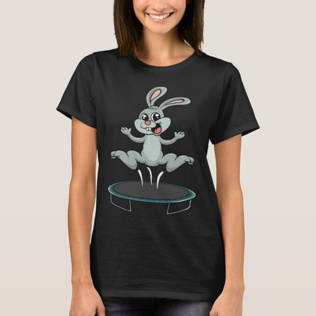 Bunny  Easter Bunny  Trampoline  Party T-Shirt (Vorderseite)