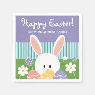 BUNNY EASTER EGG SERVIETTE