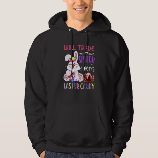 Bunny Eat Chocolate Eggs wird Handelsregister für  Hoodie (Vorderseite)