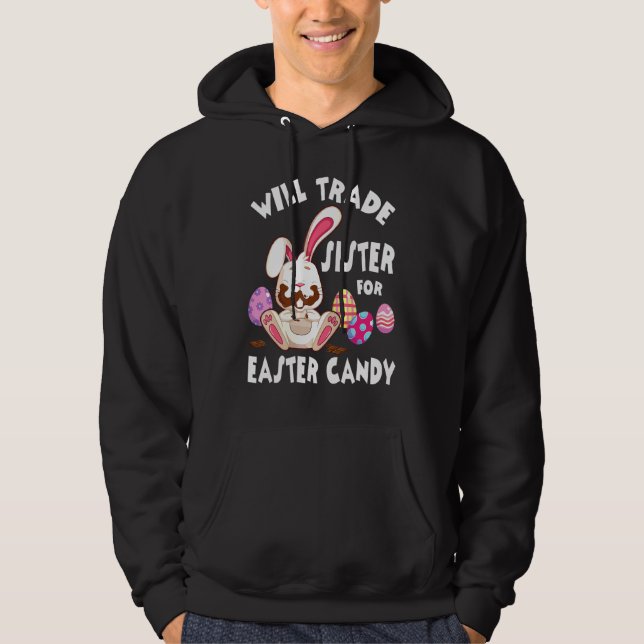 Bunny Eat Chocolate Eggs wird Handelsregister für  Hoodie (Vorderseite)