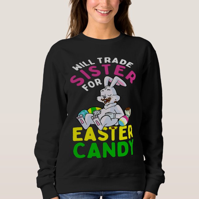 Bunny Eat Chocolate Eggs wird Handelsregister für  Sweatshirt (Vorderseite)