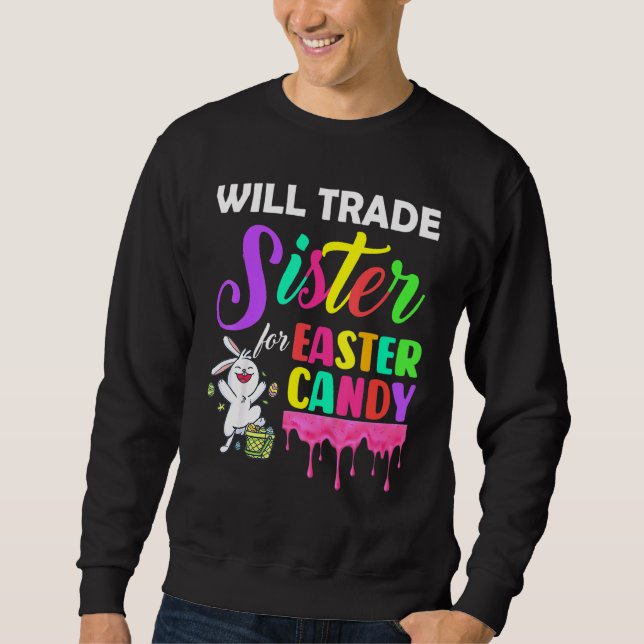 Bunny Eat Chocolate Eggs wird Handelsregister für  Sweatshirt (Vorderseite)