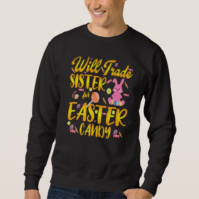 Bunny Eat Chocolate Eggs wird Handelsregister für  Sweatshirt (Vorderseite)
