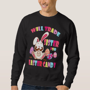 Bunny Eat Chocolate Eggs wird Handelsregister für Sweatshirt