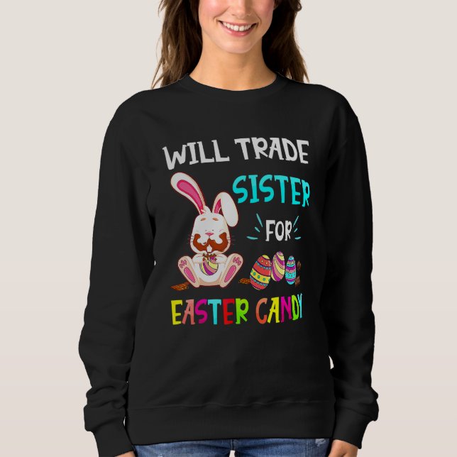 Bunny Eat Chocolate Eggs wird Handelsregister für  Sweatshirt (Vorderseite)