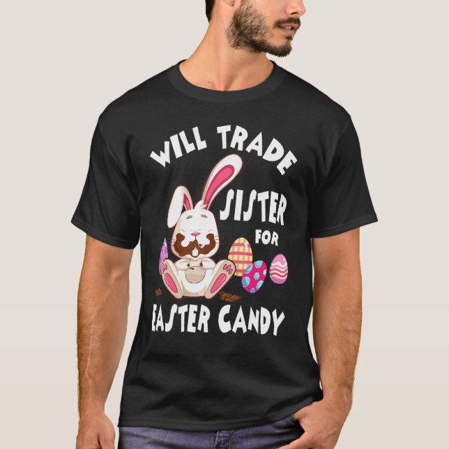 Bunny Eat Chocolate Eggs wird Handelsregister für  T-Shirt (Vorderseite)