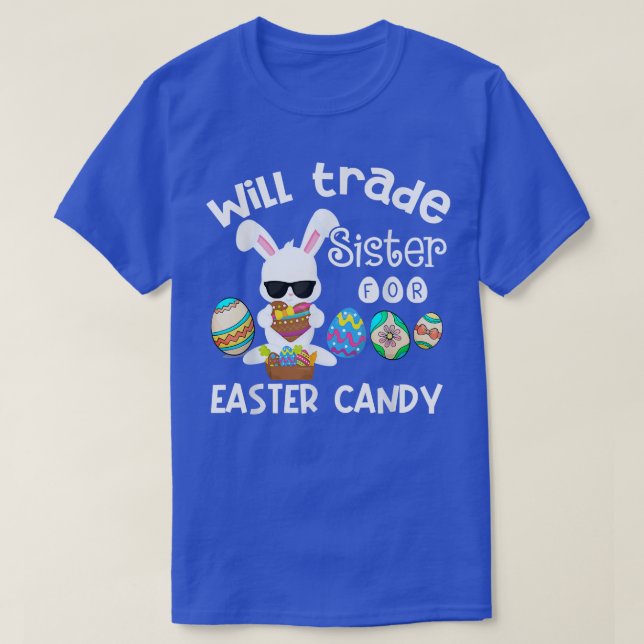 Bunny Eat Chocolate Eggs wird Handelsregister für  T-Shirt (Design vorne)