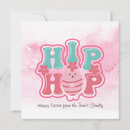 Bunny Egg Hunt Hip Hop Happy Oaster Wasserfarbe