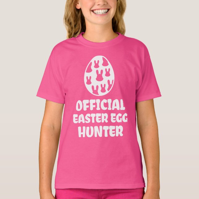 Bunny Egg Hunter Kids Shirt (Vorderseite)