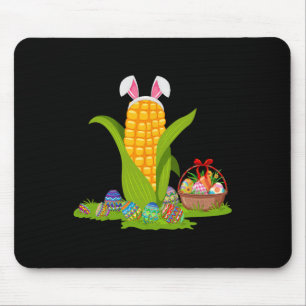 Bunny Eggs Basket Ostermais Tag Happy Ostertag Mousepad