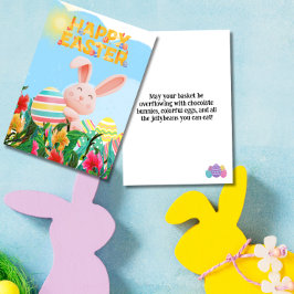 Bunny Eggs Happy Oaster Feiertagskarte
