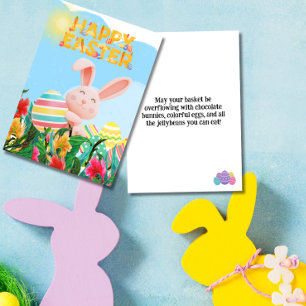 Bunny Eggs Happy Oaster Feiertagskarte