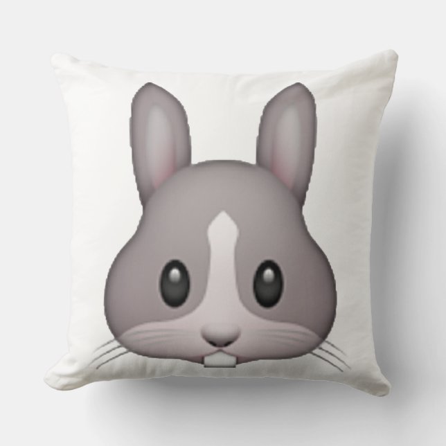 Bunny - Emoji Kissen (Vorderseite)