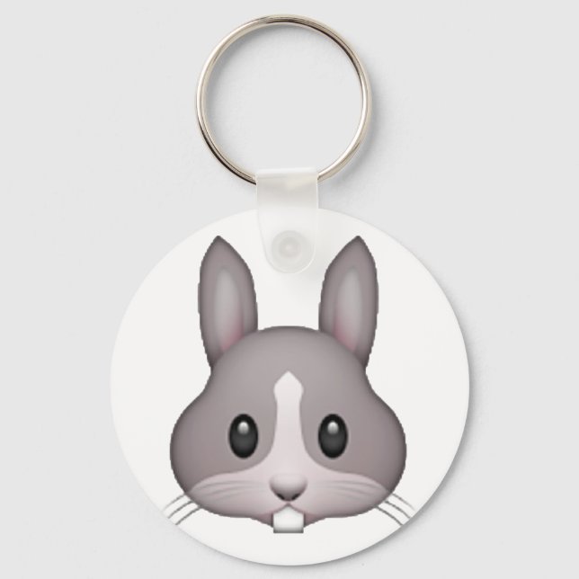 Bunny - Emoji Schlüsselanhänger (Vorderseite)