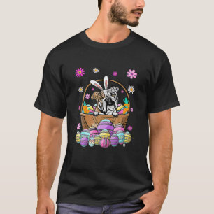 Bunny English Bulldog Hund Lover Oaster Eggs Funny T-Shirt