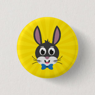 Bunny Face Boy-32886 Button