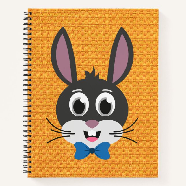 Bunny Face Boy-32886 Notizbuch (Vorderseite)