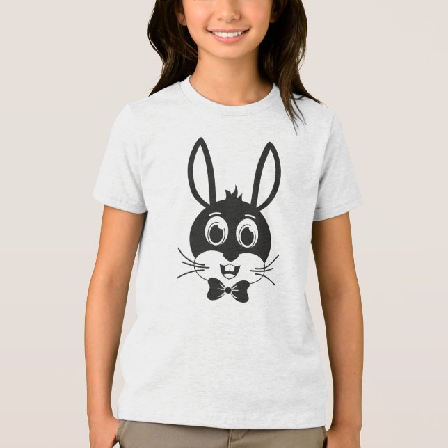 Bunny Face Boy-32886 Tri-Blend Shirt (Vorderseite)