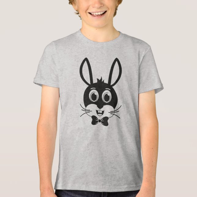 Bunny Face Boy-32886 Tri-Blend Shirt (Vorderseite)
