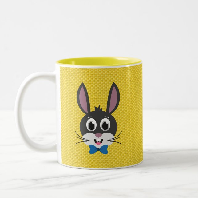 Bunny Face Boy-32886 Zweifarbige Tasse (Links)