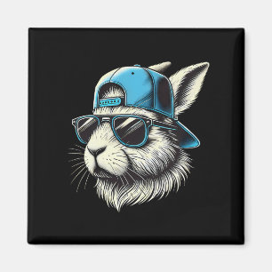 Bunny Face Hat Sungles glückliche Ostertag Junge K Magnet