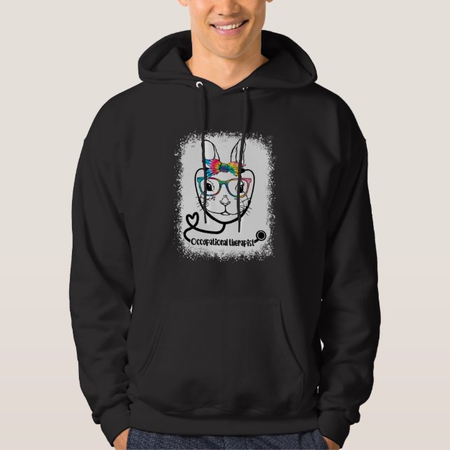 Bunny Face Occupational Therapist Glasses Nurse Ea Hoodie (Vorderseite)