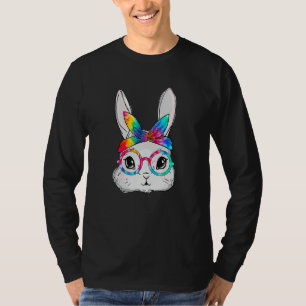 Bunny Face Sonnenbrille Gefärbte Krawatte Brille H T-Shirt