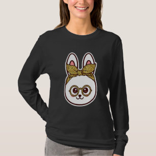 Bunny Face Sonnenbrille Gefärbte Krawatte Brille H T-Shirt