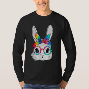 Bunny Face Sonnenbrille Gefärbte Krawatte Brille H T-Shirt