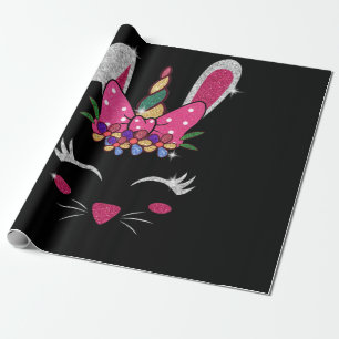 Bunny Face Unicorn Niedlich Ostern Geschenkpapier