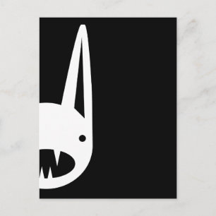 BUNNY FACES POSTKARTE