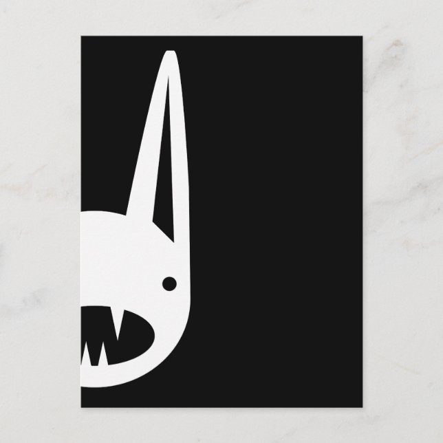 BUNNY FACES POSTKARTE (Vorderseite)