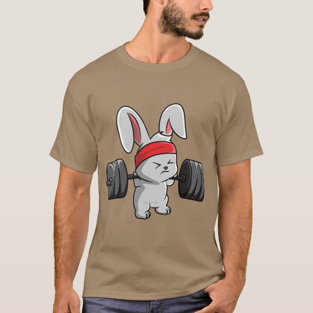 Bunny Fitness Gym Workout family T-Shirt (Vorderseite)