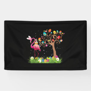 Bunny Flamingo Oster 2021 Niedliche Flamingo Lie Banner