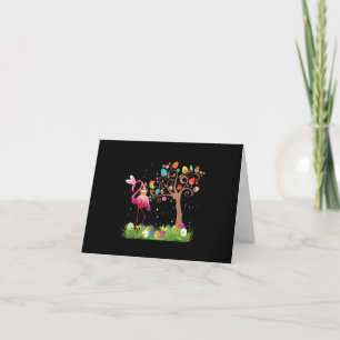 Bunny Flamingo Oster 2021   Niedliche Flamingo Lie Dankeskarte