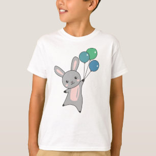 Bunny Fliegen Balloons über Niedlicher Tiere für K T-Shirt
