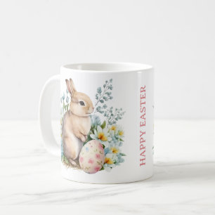 Bunny & Floral Egg Kaffeetasse