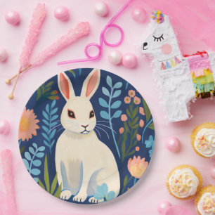 Bunny Floral Pappteller
