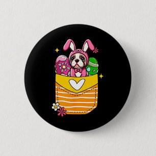 Bunny French Bulldog Osterschokolade Eier Innen Button