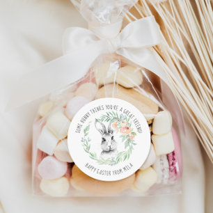 Bunny Friend Kids Osterfest Gastgeschenk Runder Aufkleber