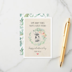 Bunny Friend Kinder Klassenzimmer Valentine Karten