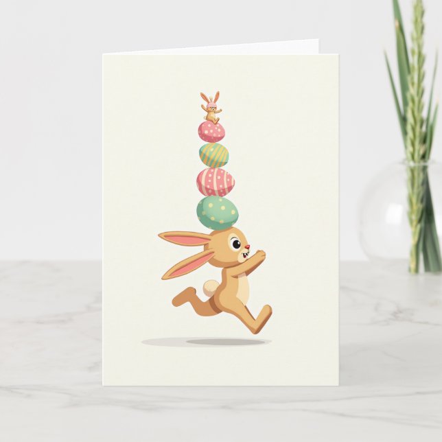 Bunny Friends Celebration Card Karte (Vorderseite)