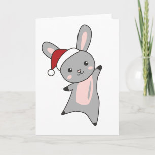 Bunny frohe Weihnachten Winter Tiere Rabbits Karte