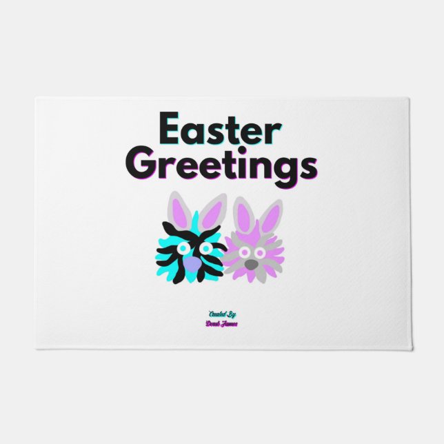 Bunny Fuzzies Doormat Fußmatte (Vorderseite)