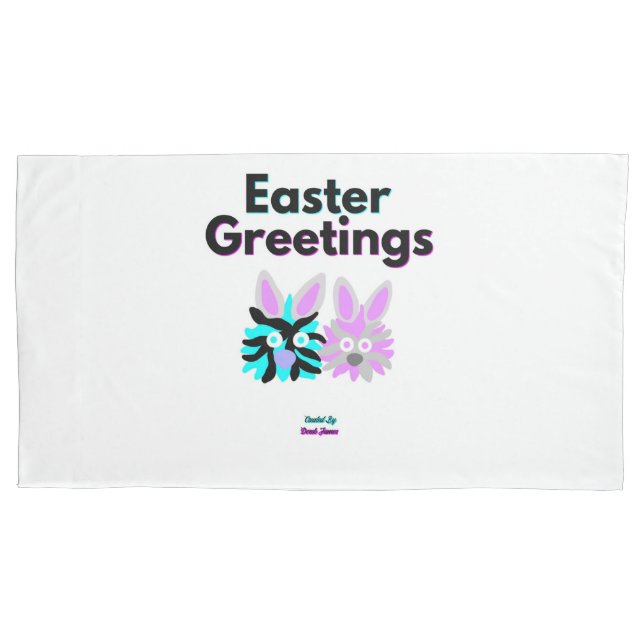 Bunny Fuzzies King Size Pillowcase Kissenbezug (Vorderseite)