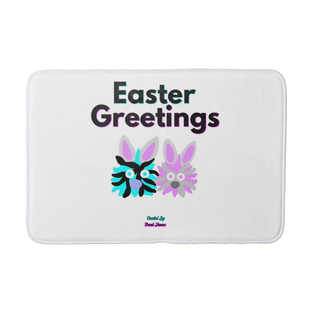 Bunny Fuzzies Medium Bath Mat Badematte (Vorderseite)