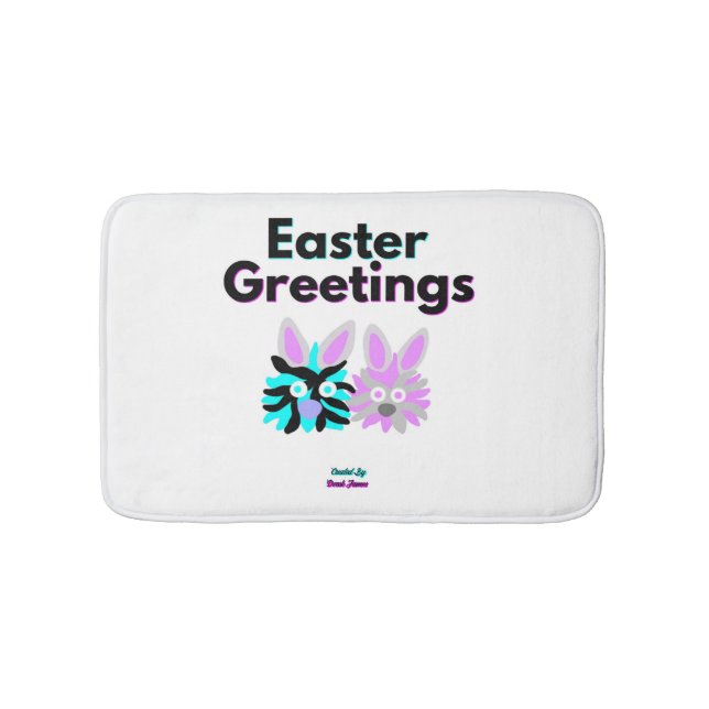 Bunny Fuzzies Small Bath Mat Badematte (Vorderseite)
